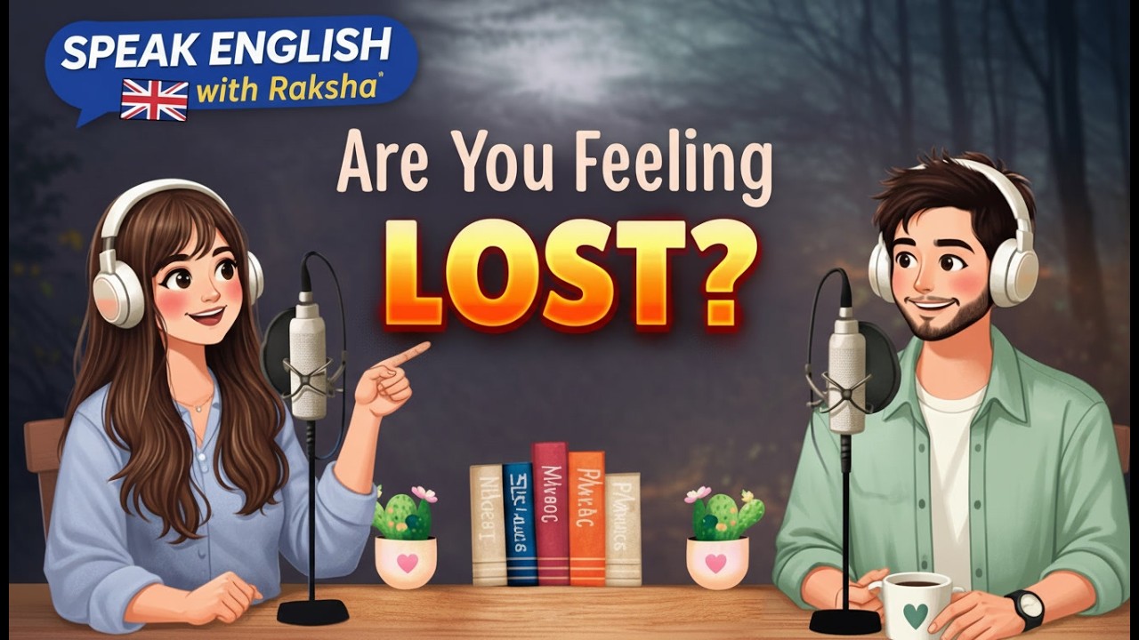 Easy English podcast for conversation practice| Are you feeling lost |learn English fast