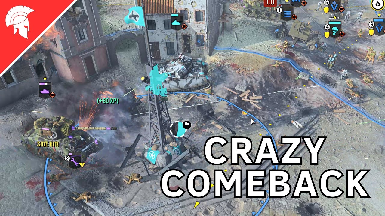 Company of Heroes 3 - CRAZY COMEBACK - Wehrmacht Gameplay - 2vs2 - No Commentary