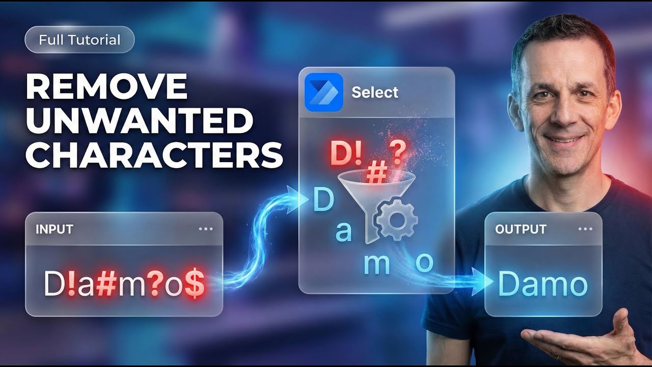 Remove Unwanted Characters in Power Automate with One Action | Step-by-Step Tutorial