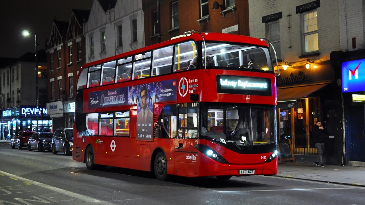 **FIRST TIME** Abellio London | [LO-J] LO Replacement | 3420, LC71KXE | Seven Sisters - Archway Stn