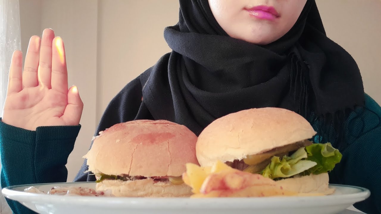 Hamburger asmr | patates kızartması asmr | Türkçe asmr | yemek asmr | yoruma cevap |