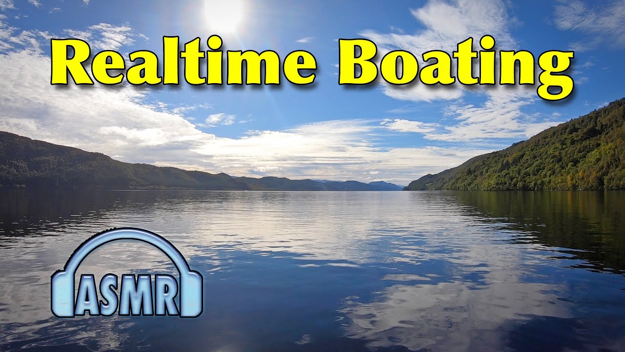 Realtime Boat Cruise to Fort Augustus on Loch Ness. Relaxing ASMR Water and Nature.