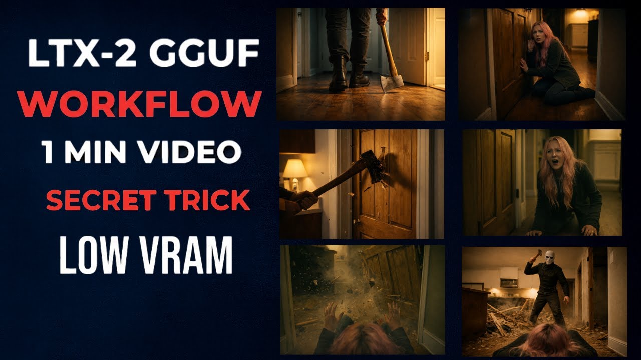 LTX-2 ComfyUI Cinematic AI Video Production GGUF Workflow (Load VRAM Guide)