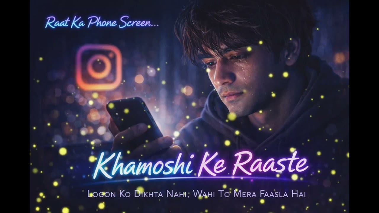 “Khamoshi Ke Raaste” un sab logon ke liye hai jo ghar mein haste hain… par room mein ro lete hain.💘