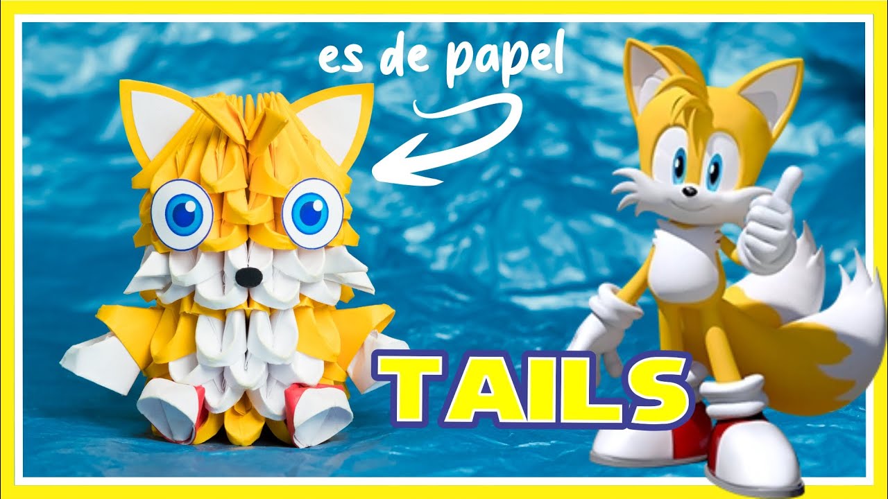 Tails de  Papel 🦊 Origami 3d