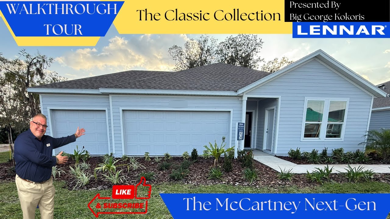 McCartney NEXT GEN by Lennar | Exclusive 60’ Homesites + 3-Car Garage | Haines City, FL