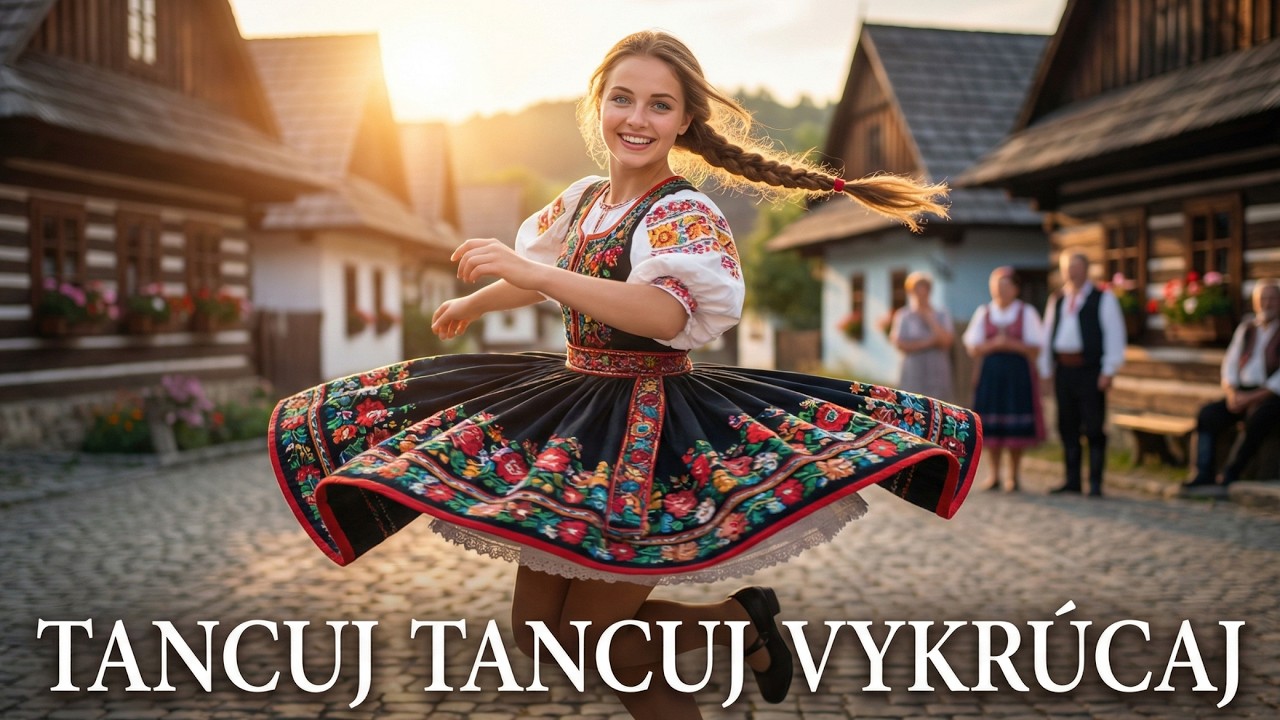 Tancuj, tancuj, vykrúcaj 💃  Slovenské ľudovky 🎻 SpievAI Srdcom