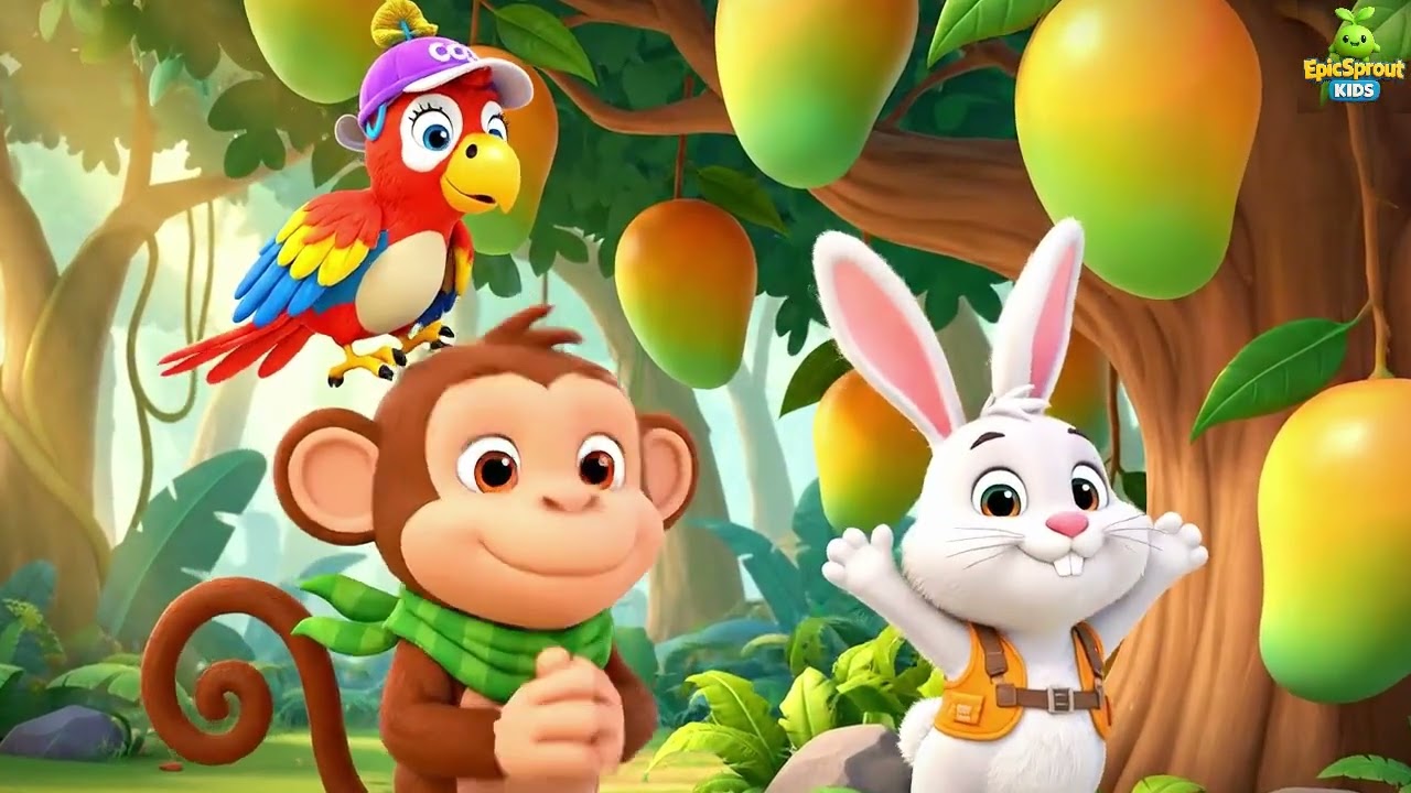 Italian | Max la Scimmia e la Festa del Mango | Max the Monkey’s Mango Feast | kids song