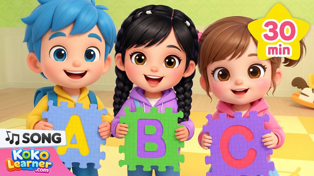 Alphabet Song for Kids 🅰️ Learn Letters A–Z with Music | 30 Minutes | Koko Learner