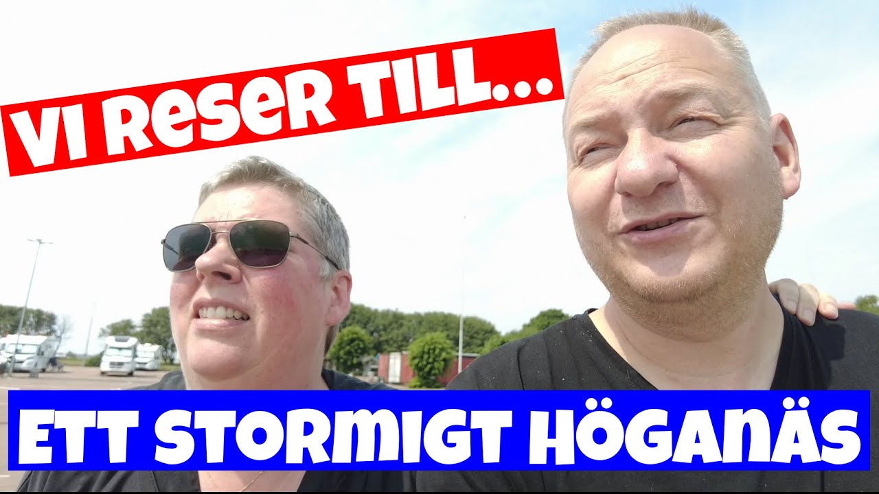 Vi besöker Höganäs och upplever storm i husbilen #husbilsliv  #husbilsresor