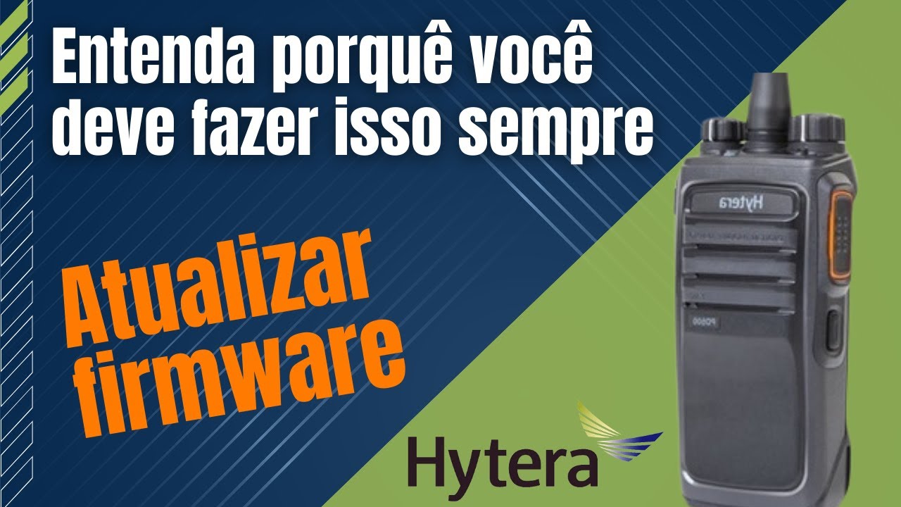 Descubra como ATUALIZAR seus rádios comunicadores Hytera | Passo a Passo | PD506