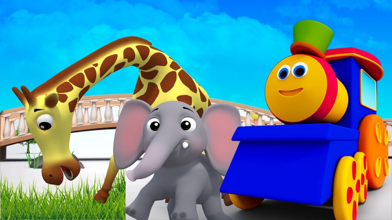 บ๊อบรถไฟ | สัตว์ ABC | เรียนรู้ชื่อสัตว์ | เพลงตัวอักษร | Phonics Songs | Bob The Train | Animal ABC