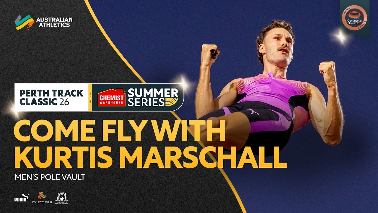 Kurtis Marschall soars over 5.83m in season-opener | 2026 Perth Track Classic