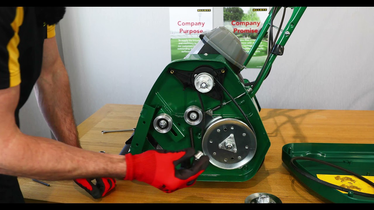 Changing a Cartridge in an Allett Liberty 30/35 Battery Cylinder Mower