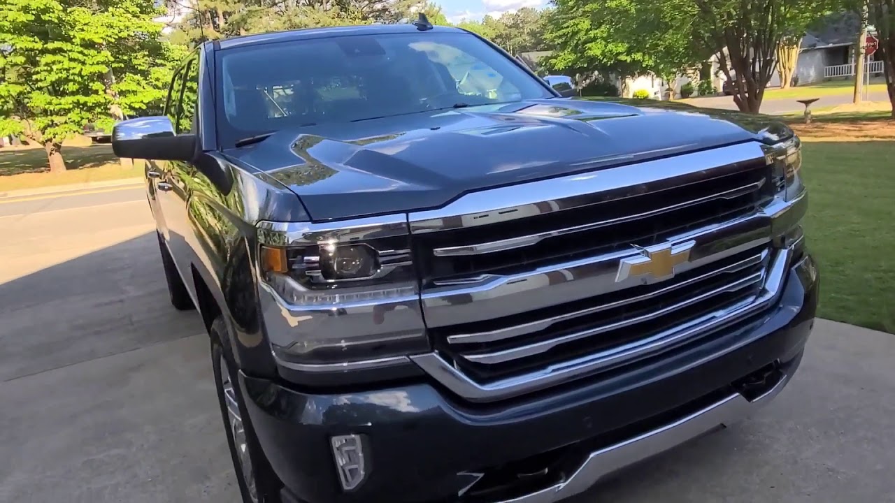 2018 Chevy Silverado High Country 4x4 5.3 vortec crew cab pov owner review