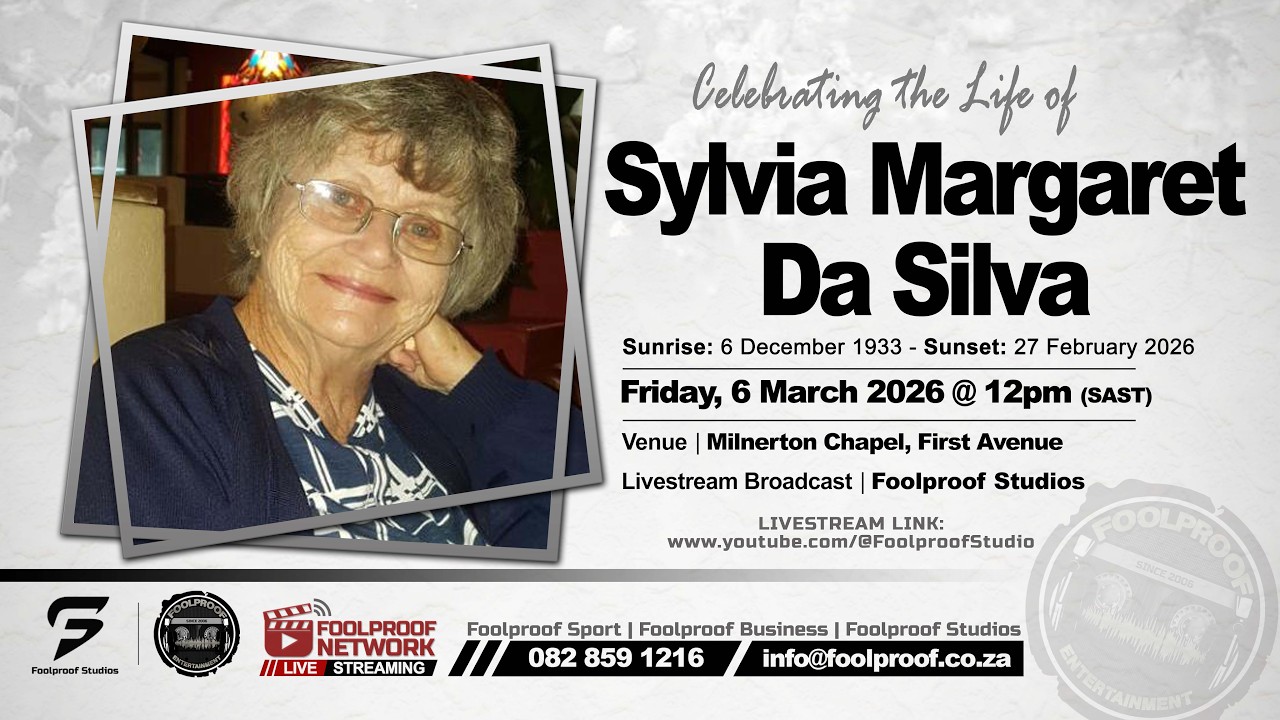 #LIVESTREAM | MEMORIAL SERVICE OF SYLVIA MARGARET DA SILVA