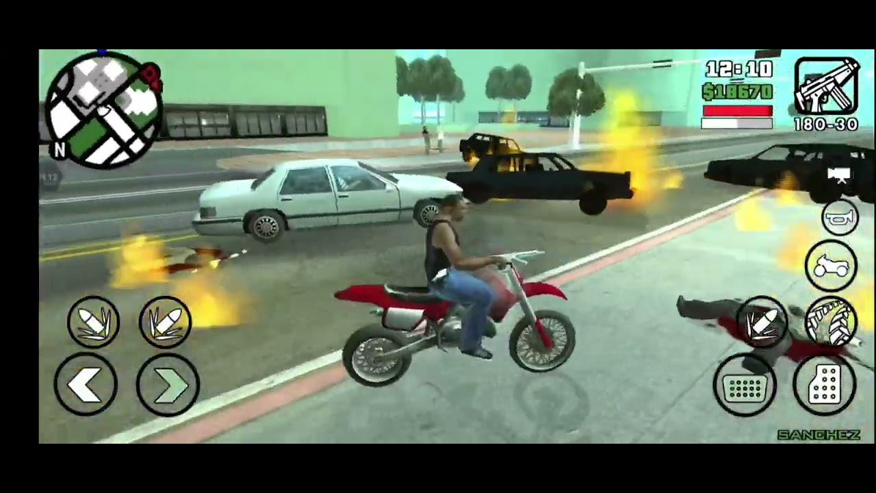 GTA San Andreas - GamePlay - Mission #36 - OutRider In Android (HD) 1080P