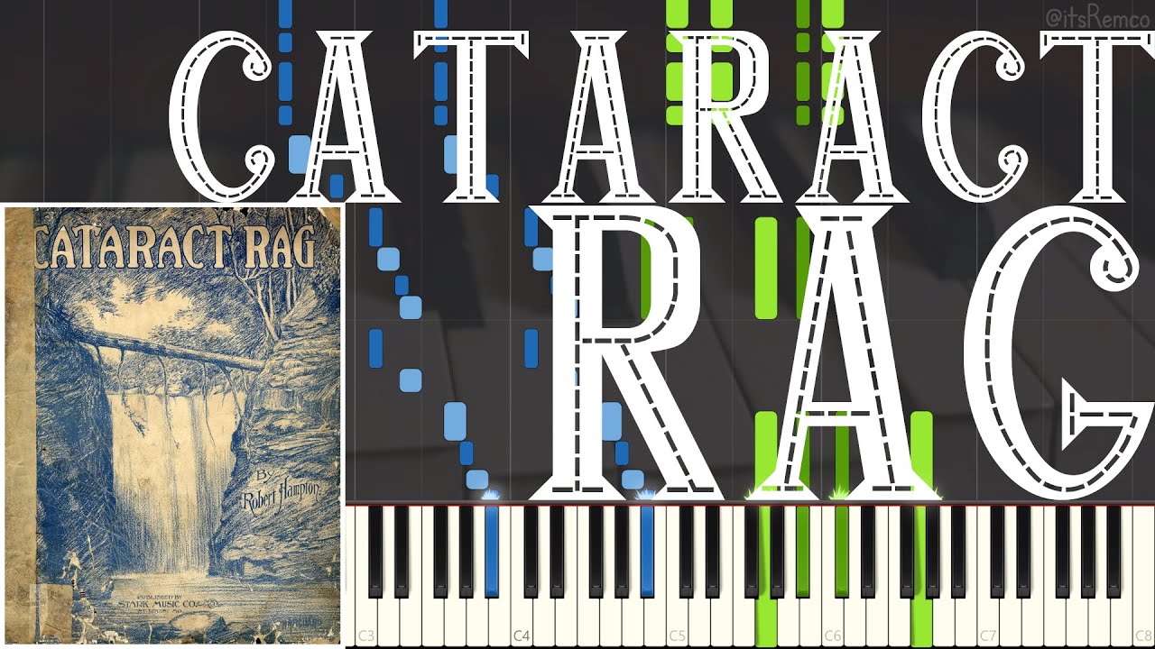 Robert Hampton - Cataract Rag 1914 (Ragtime Piano Synthesia)