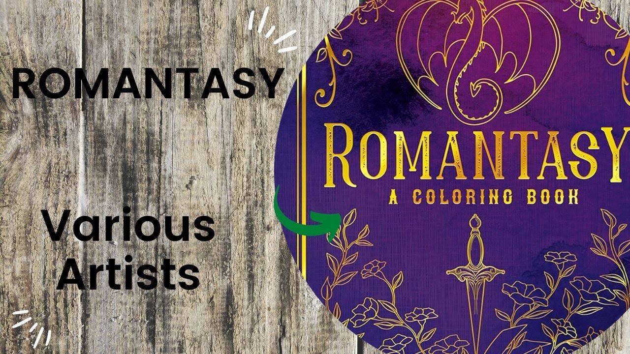 Romantasy - Dover Publications //Adult Colouring Book Flip Through