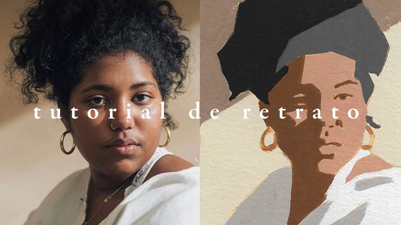 como pintar retratos com guache | tutorial parte 1