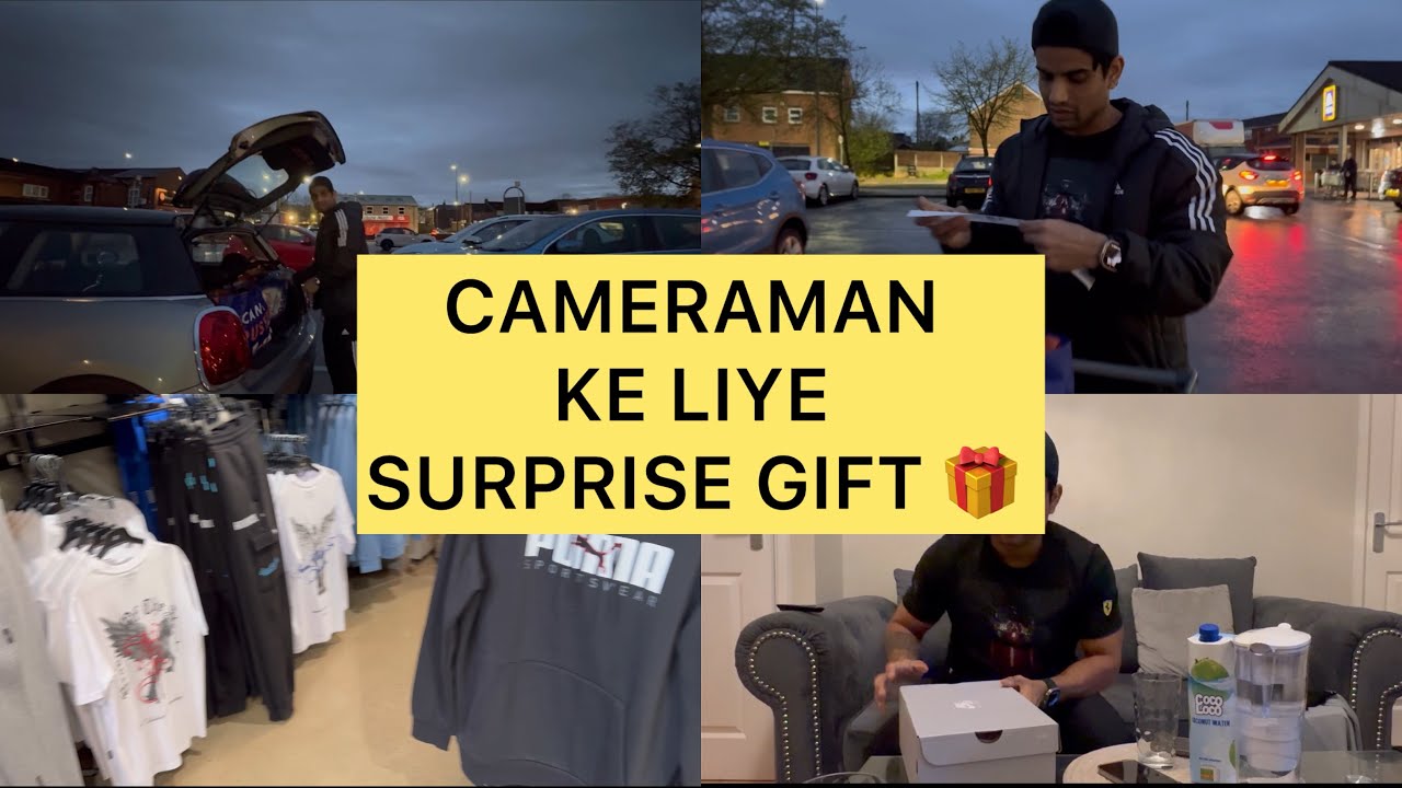 CAMERAMEN KE LIYE SURPRISE GIFT 🎁 | INDIAN VLOGGER IN UK 🇬🇧 