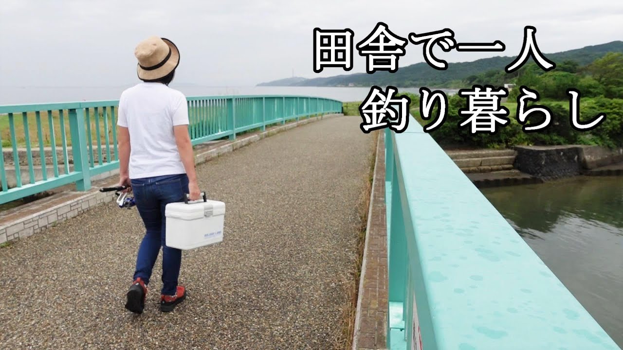 田舎で一人釣り暮らし！小さい庭の一坪農園と初夏の漁港