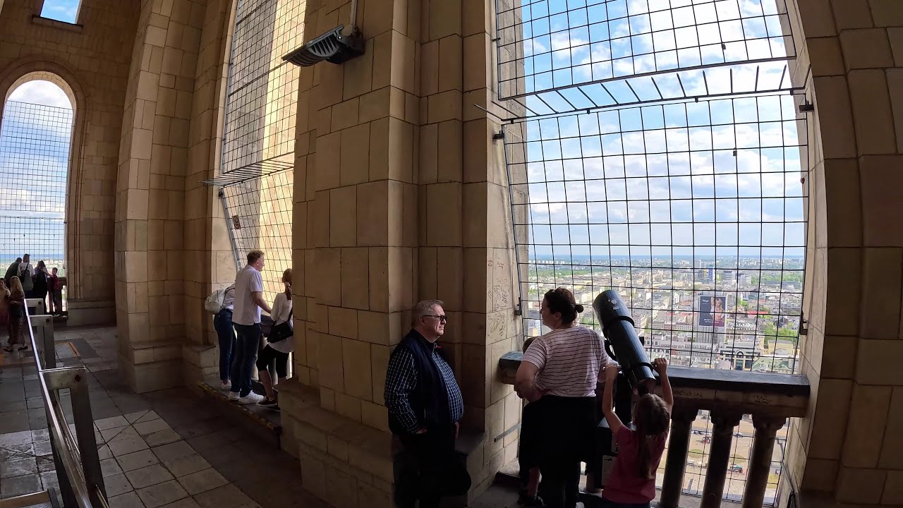 Epic 30th Floor View of Warsaw | 4K POV Sights & Sounds | Palace of Culture & Science, Poland