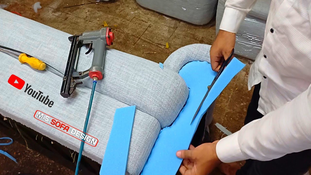 How To Make Sofa Cover At Home ||Sofa Cover Cutting And Stitching||Sofa Repair