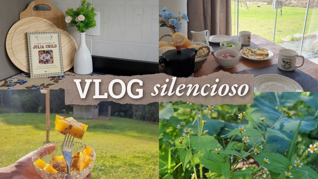 Vlog silencioso 🍃| A paz que encontrei vivendo no sítio 🌻🐣