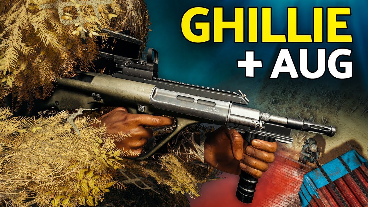 PUBG | Some Guy Stood on Me... (Ghillie + AUG Gameplay)