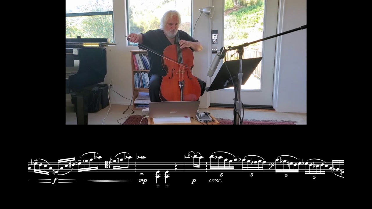 Elegie, for Solo Cello - Original Composition, with Score (Performed by Andrew Shulman)