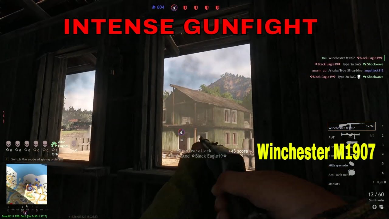 INTENSE GUNFIGHT with a Winchester M1907 - Enlisted Gameplay #enlisted