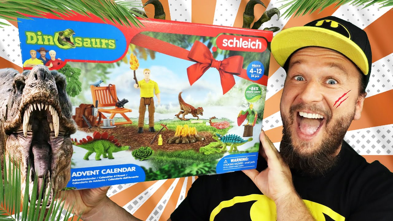 SCHLEICH DINOSAURIER ADVENTSKALENDER 2022 Unboxing Deutsch 98644