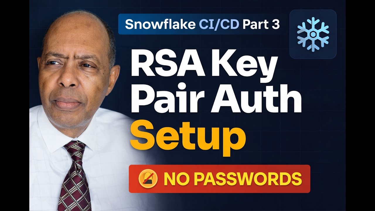 Snowflake CI/CD Part 3 – RSA Key Pair Setup for Secure GitHub Actions
