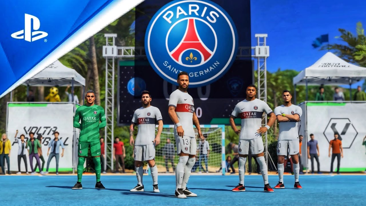 FIFA VOLTA  - RONALDO, MESSI, NEYMAR JR, MBAPPE | EAFC24 PSG VS SOCCER AID | (PS5UHD) [4K60FPS]