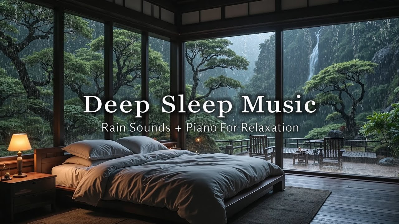 Relaxing Piano Music & Rain Sounds 🌧️ Beautiful Background Music for Sleep, Study & Stress Relief