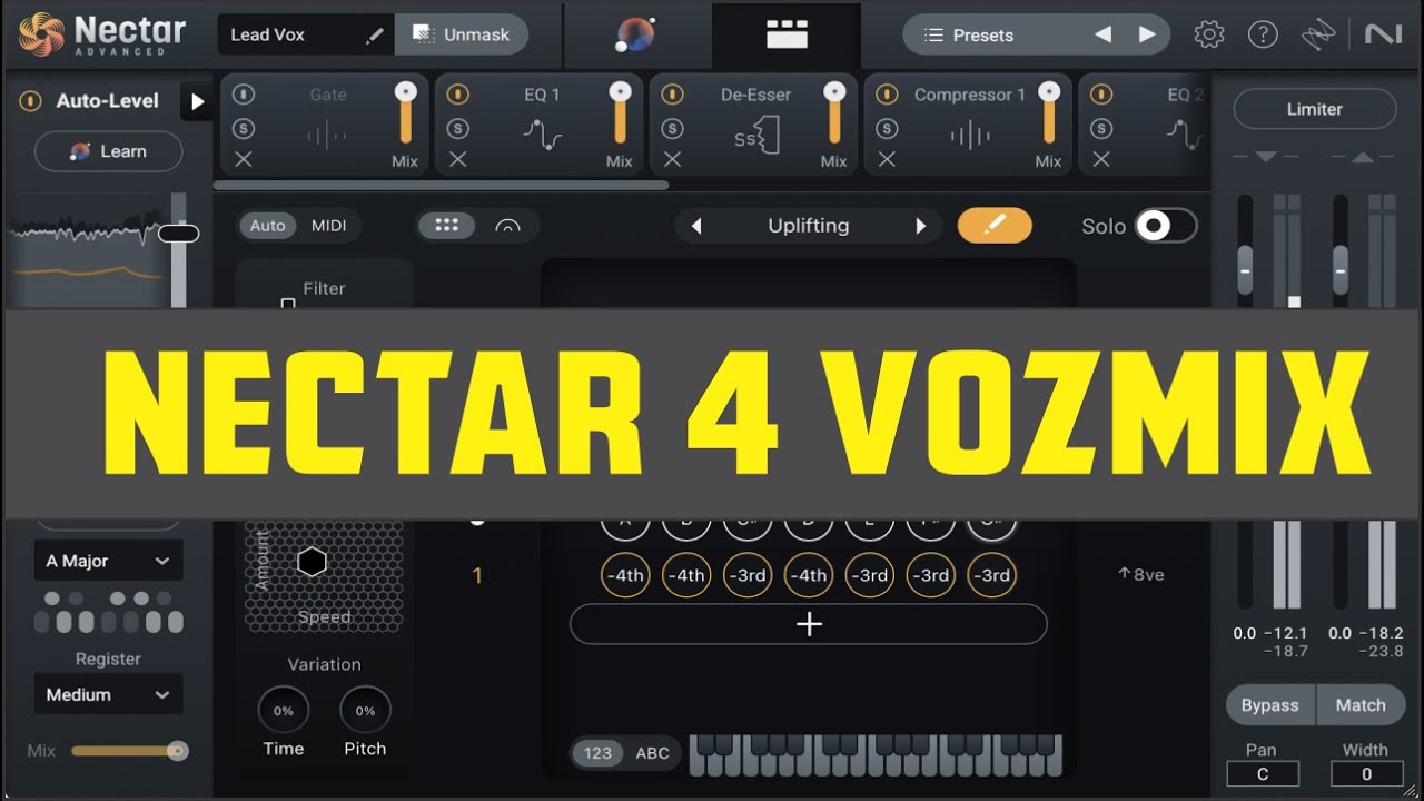 NECTAR 4 EFEITO NA VOZ E BACKINGVOCAL