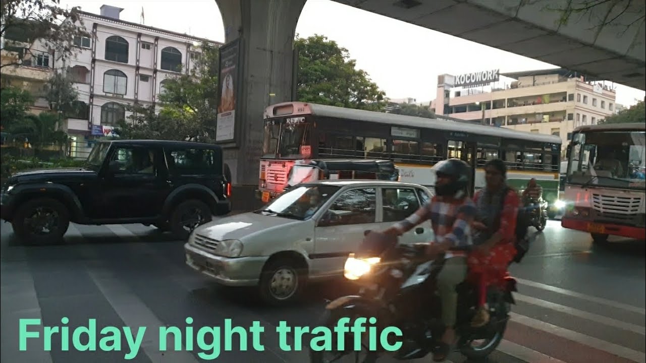 Friday | night traffic | hyderabad #traffic #hyderabad #youtube #yt