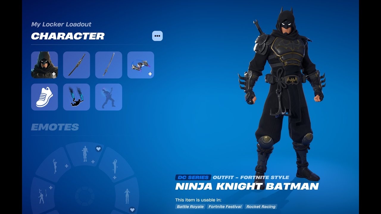 I bought the Ninja Knight Batman in Fortnite