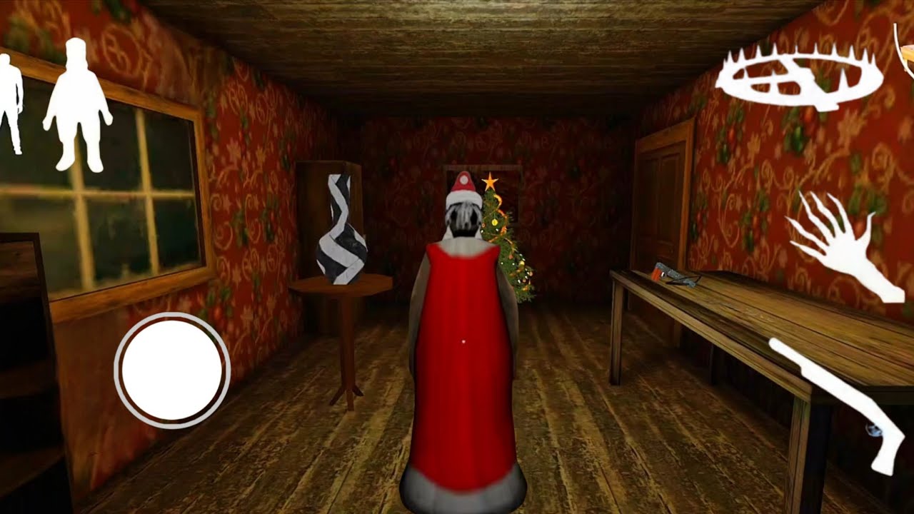 Playing as granny in granny house escape / granny mod menu apk 