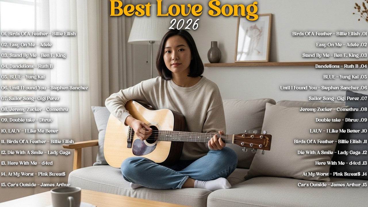 Best Love Song 2026 🤍🎸 | New Acoustic Cover Playlist | Trending TikTok Songs 2026