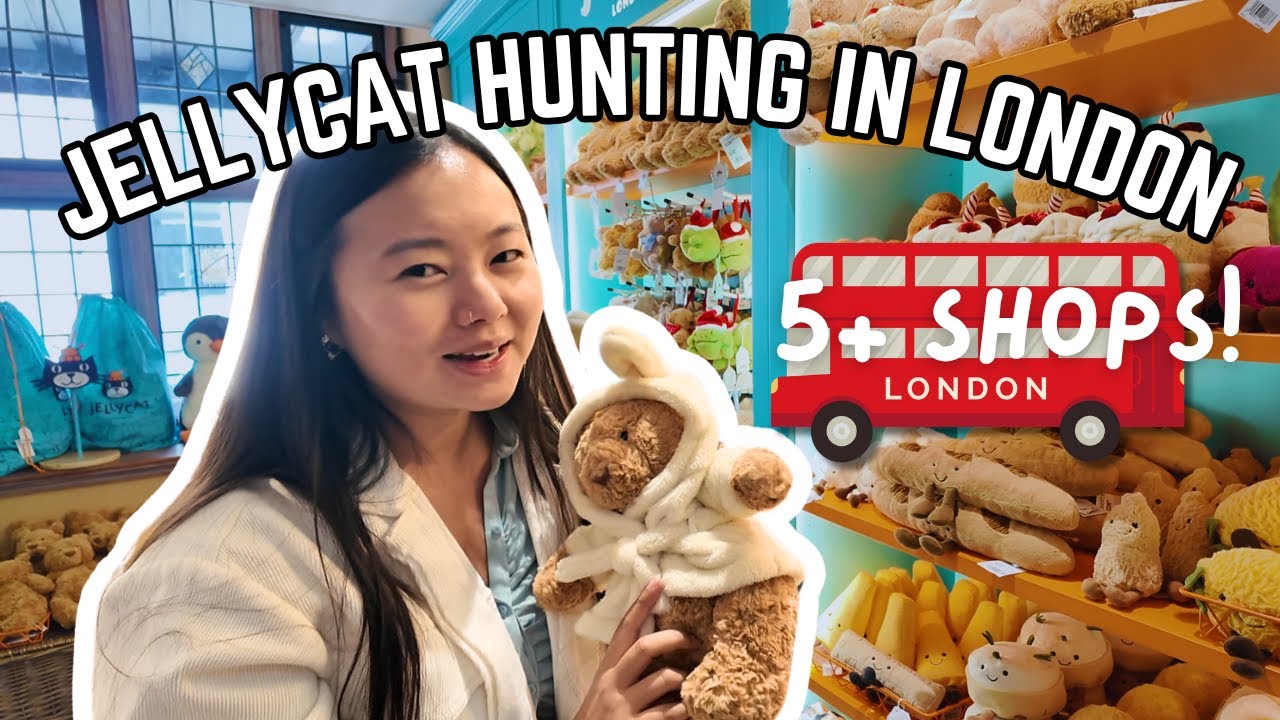 Jellycat Hunting in LONDON vlog! 🧸🍂