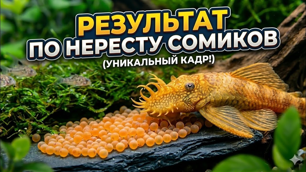 Результат по нересту сомиков.