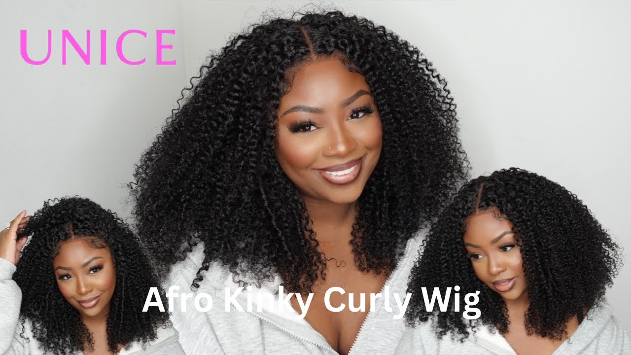 Beginner Friendly *UPGRADED* ANTI-Slip Kinky Curly W/Coils Wig Install| UNice Hair