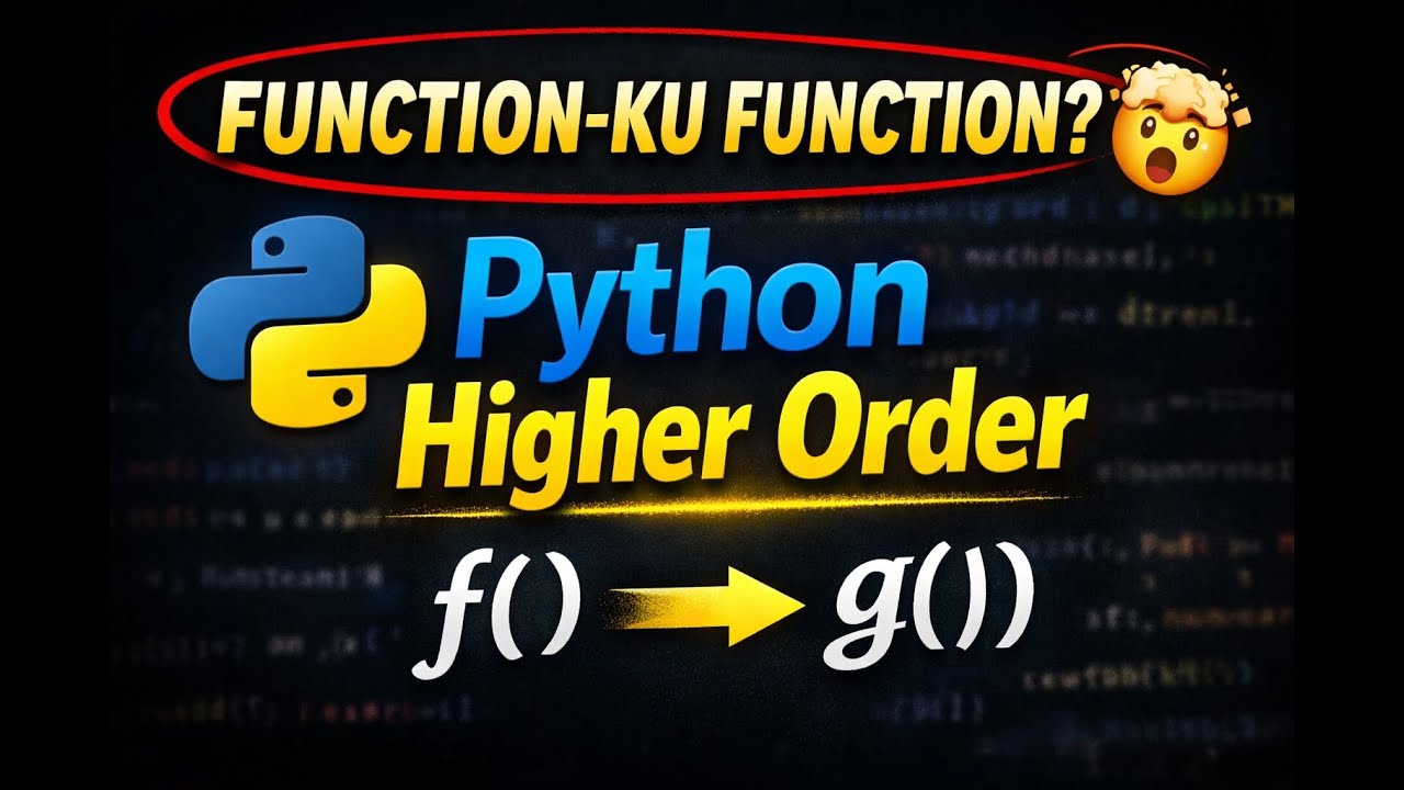 “Python-la Functions-ku Functions? 🤯Higher Order Functions Simple-aa Puriyum!”
