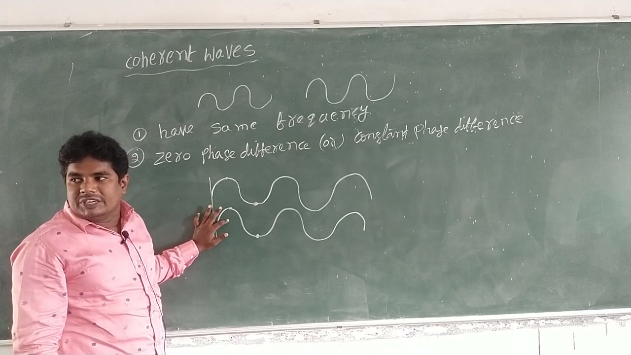 coherent waves || coherent sources || wave optics || intermediate || second year || physics