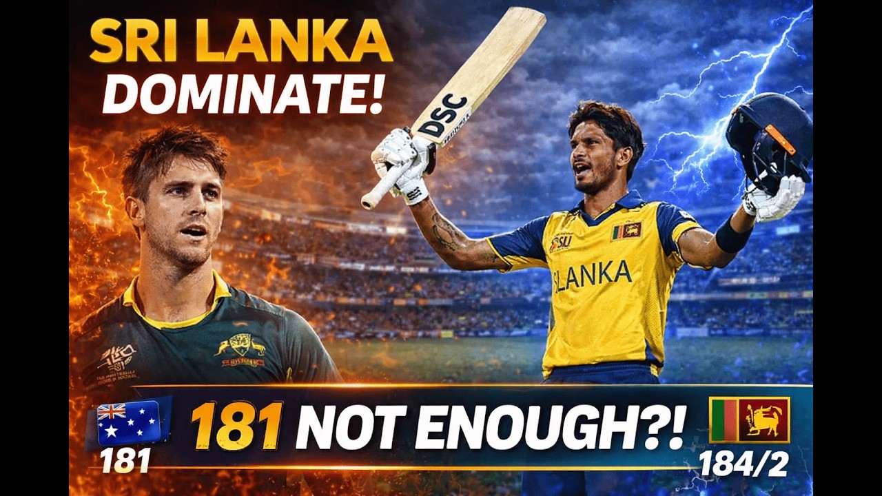 Aus Vs SL | Australia Stunned! 🔥 Sri Lanka Win by 8 Wickets | T20 WC 2026 | Sri Lanka Ruthless Chase