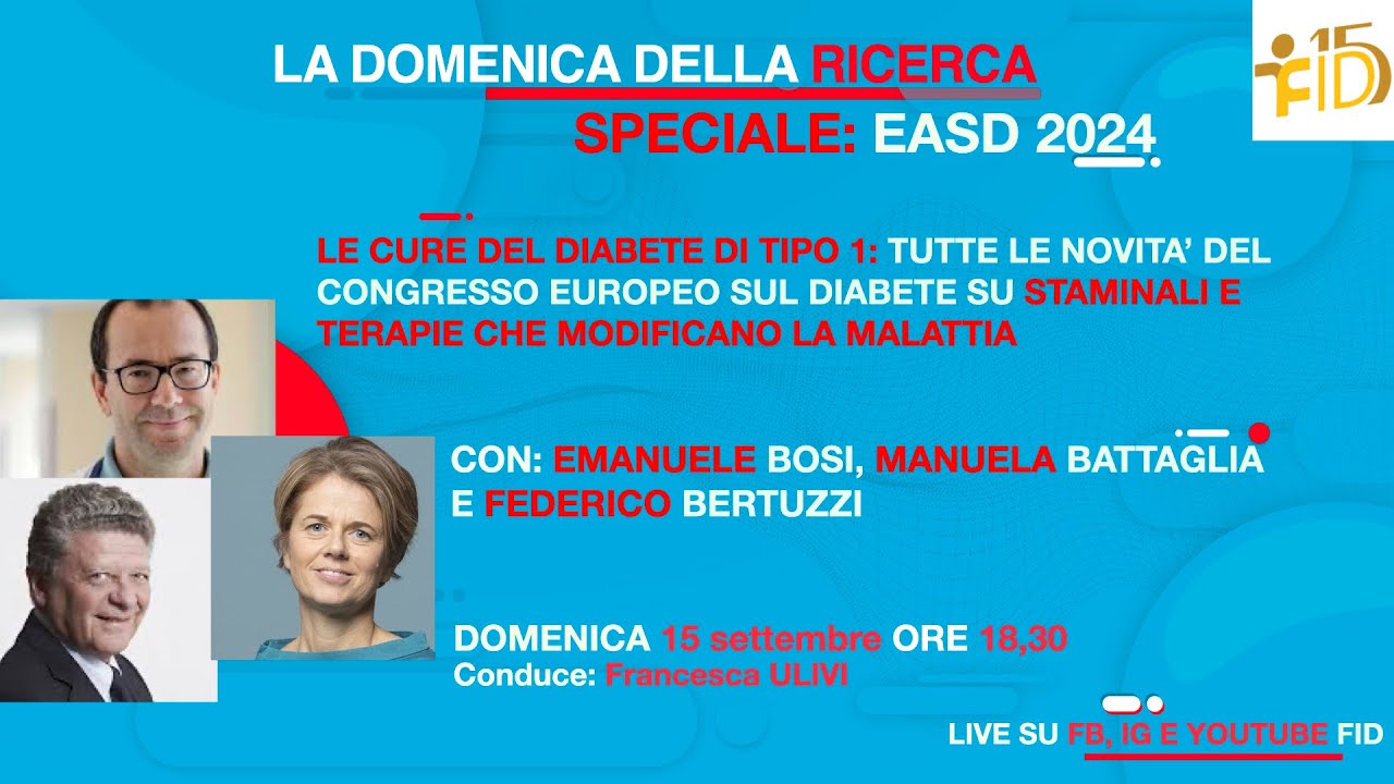 DOMENICA DELLA RICERCA: SPECIALE EASD 2024
