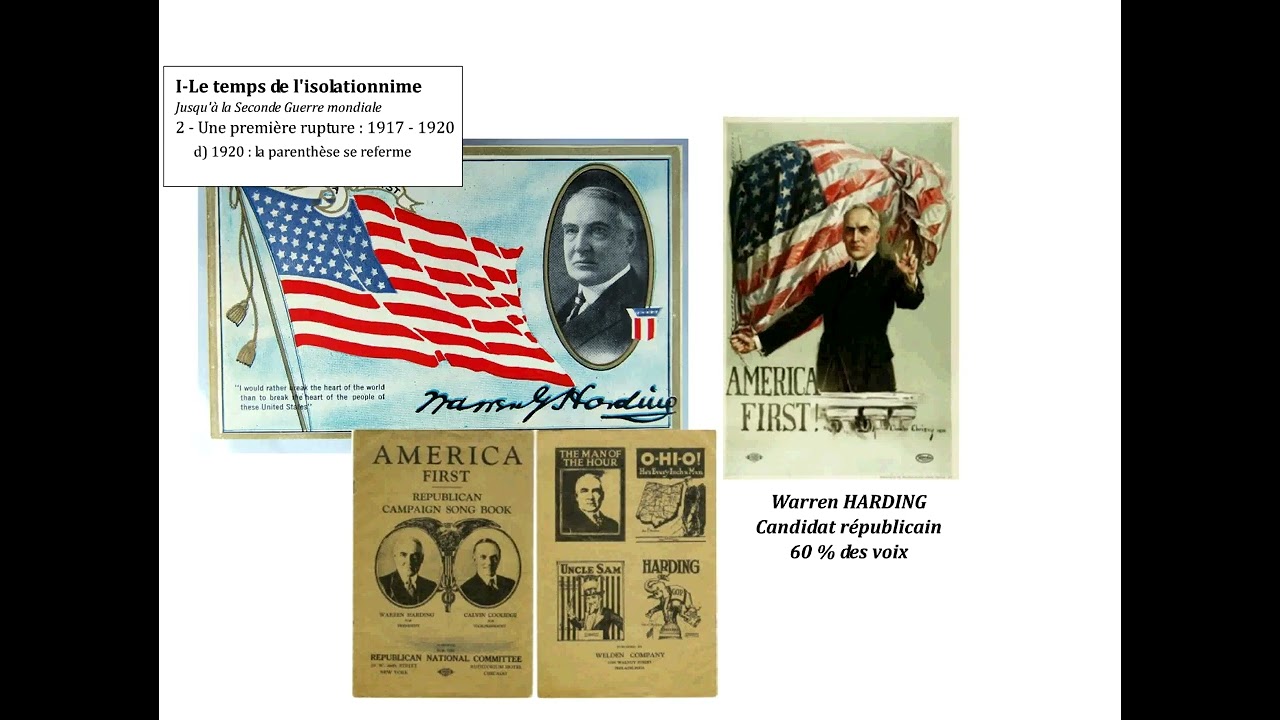 Les Etats-Unis et le monde depuis 1918 - 2 - Le temps de l'isolationnisme