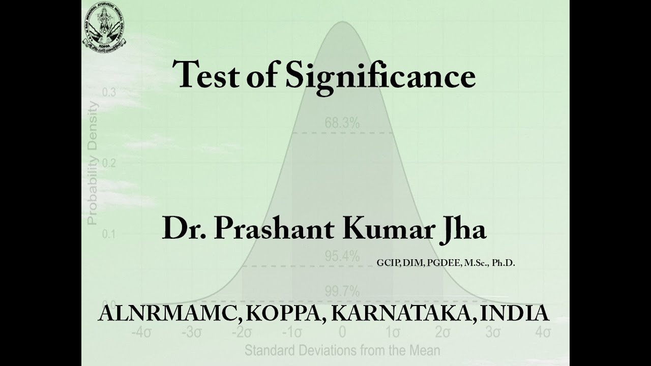 Test of Significance